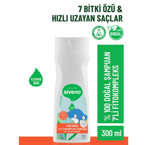 Siveno Doğal 7li Fitokompleks Şampuan 300 ml - 1