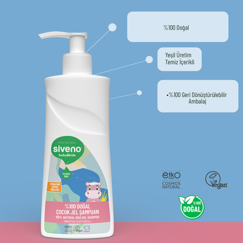 Siveno Doğal Bebek Çocuk Jel Şampuanı 325 ml - 5