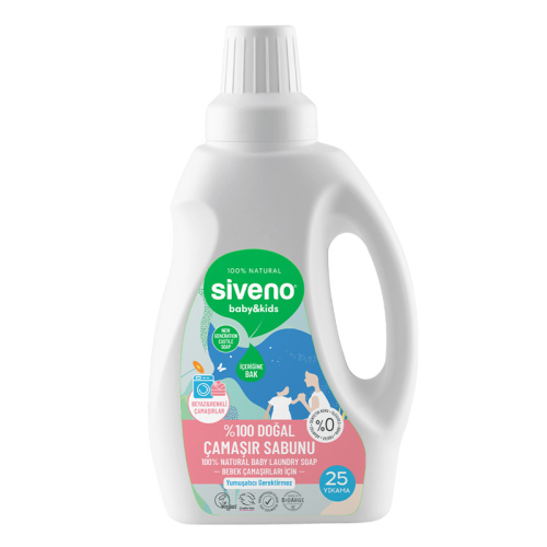 Siveno Çocuk ve Bebek %100 Doğal Çamaşır Sabunu 750 ml - Siveno
