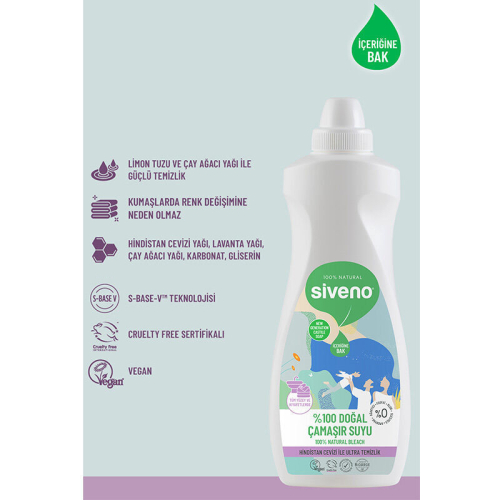 Siveno Doğal Çamaşır Suyu 700 ml - 3