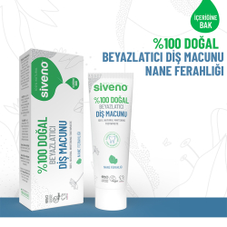 Siveno Doğal Diş Macunu Beyazlatıcı Nane Ferahlığı Florürsüz 65gr - 3