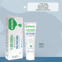 Siveno Doğal Diş Macunu Beyazlatıcı Nane Ferahlığı Florürsüz 65gr - 5