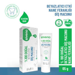 Siveno Doğal Diş Macunu Beyazlatıcı Nane Ferahlığı Florürsüz 65gr - 5