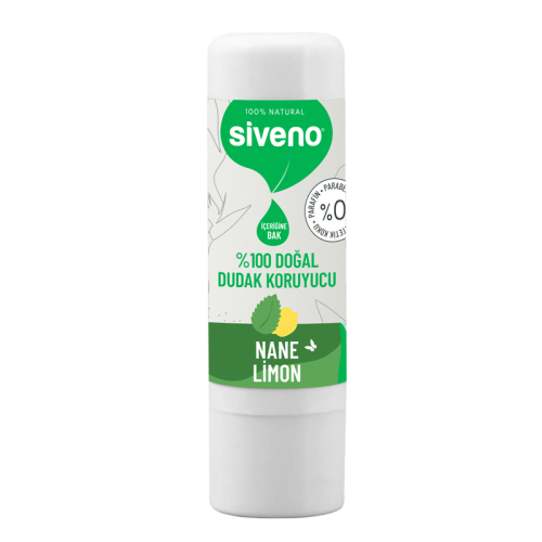 Siveno Doğal Dudak Koruyucu Nane ve Limon 6 gr - Siveno