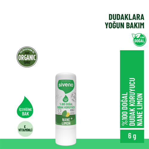 Siveno Doğal Dudak Koruyucu Nane ve Limon 6 gr - 2