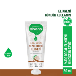 Siveno Doğal El ve Vücut Kremi Hindistan Cevizi Avokado Yoğun Nemlendirici Vegan 30 ml - 3