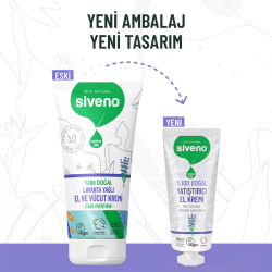 Siveno Doğal El ve Vücut Kremi Lavanta Yoğun Nemlendirici Vegan 30 ml - 2