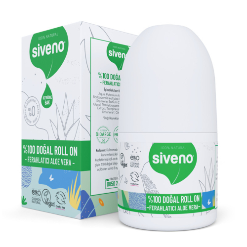 Siveno Doğal Ferahlatıcı Aloe Vera Özlü Roll-On 50 ml - Siveno
