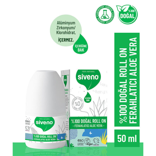 Siveno Doğal Ferahlatıcı Aloe Vera Özlü Roll-On 50 ml - 4
