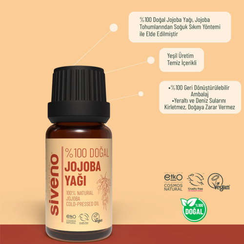 Siveno Doğal Jojoba Yağı 10ml - 4