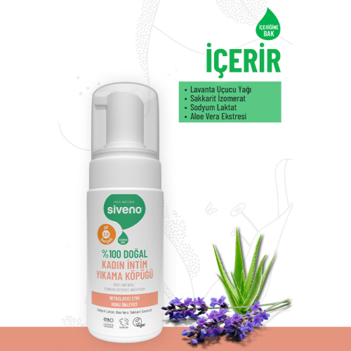 Siveno Doğal Kadın İntim Yıkama Köpüğü 100 ml - 2