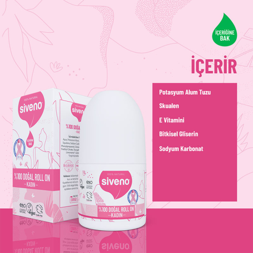 Siveno Doğal Kadınlar İçin Roll-On 50 ml - 2