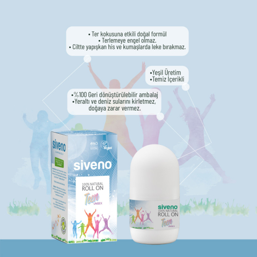 Siveno Doğal Roll-On Teen Unisex 50 ml - 2