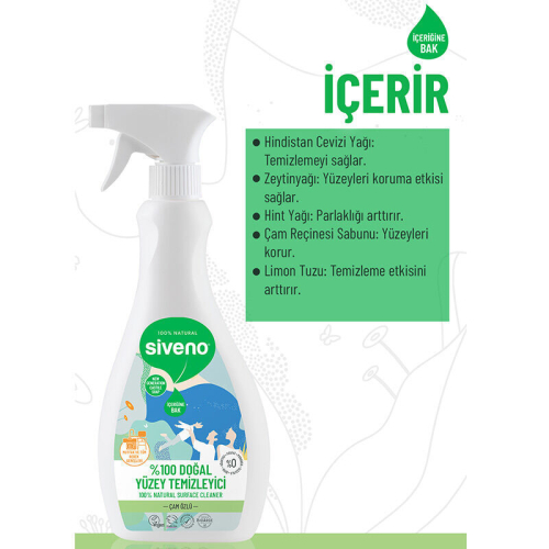 Siveno Doğal Yüzey Temizleyici 500 ml - 2