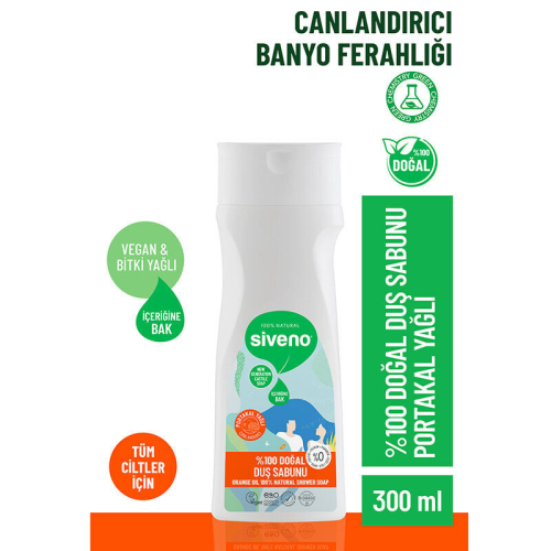 Siveno Portakal Yağlı Doğal Duş Sabunu 300 ml - 2
