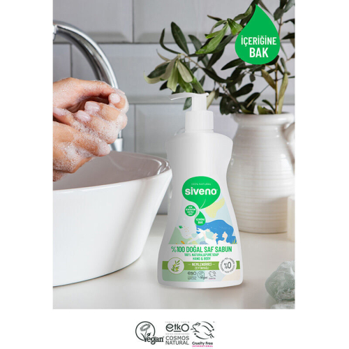 Siveno Zeytinyağlı Doğal Sıvı Sabun 300 ml - 4