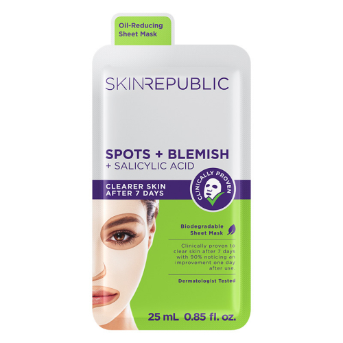 Skin Republic Spots + Blemish Face Mask Sheet 25 ml - Skin Republic