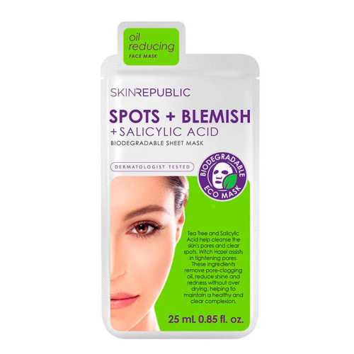 Skin Republic Spots + Blemish Face Mask Sheet 25 ml - Skin Republic