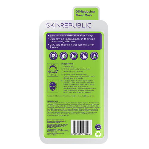 Skin Republic Spots + Blemish Face Mask Sheet 25 ml - 2