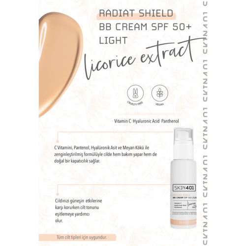 Skin401 Radiant Shield BB Cream Spf 50 Light 50 ml - 3
