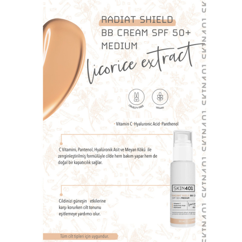 Skin401 Radiant Shield BB Cream Spf 50 Medium 50 ml - 3