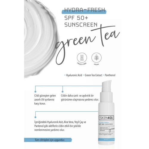 Skin401 Spf 50 Hydra Fresh Nemlendirici Tazeleyici Güneş Kremi 50 ml - 4