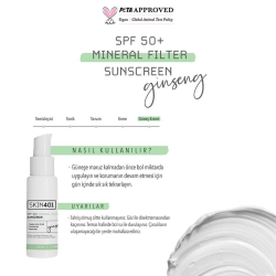 Skin401 Spf 50 Mineral Filtre Güneş Kremi 50 ml - 4