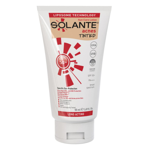 Solante Acnes Tinted Losyon SPF 50+ 50 ml - Solante