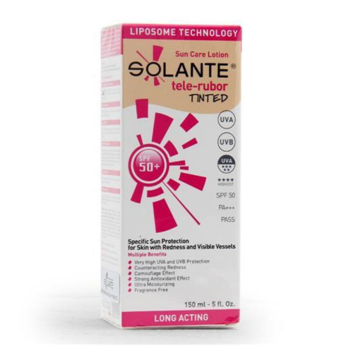 Solante Telerubor Tinted SPF 50+ Losyon 150 ml - Solante