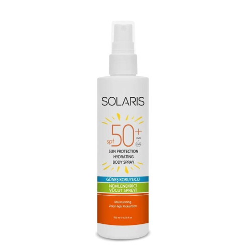 Solaris Güneş Koruyucu Nemlendirici Vücut Spreyi SPF 50 200 ml - Solaris