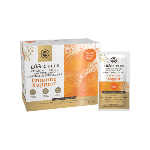 Solgar Ester C Plus Vitamin C 1000 mg Multivitamin Mineral Efervesan 21 Saşe - Solgar