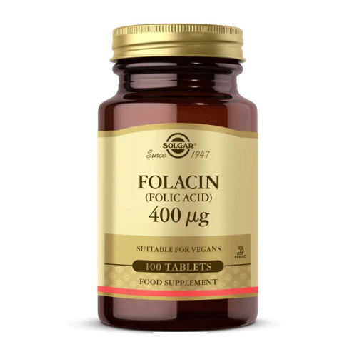Solgar Folic Acid (Folacin) 400 mcg 100 Tablet - Solgar