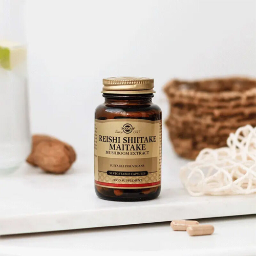 Solgar Reishi Shiitake Maitake Mushroom Extract 50 Bitkisel Kapsül - 2