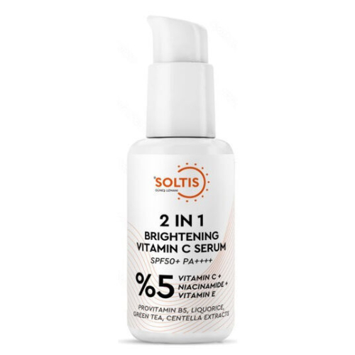 Soltis C Vitamini Aydınlatıcı ve Ton Eşitleyici Bakım Serumu SPF 50 30 ml - Soltis