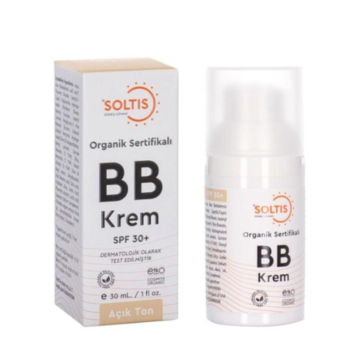 Soltis Organik Sertifikalı SPF 30+ BB Krem Açık Ton 30 ml - Soltis