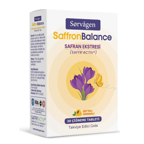 Sorvagen Balance Safran Ekstresi 30 Çiğneme Tableti - 1