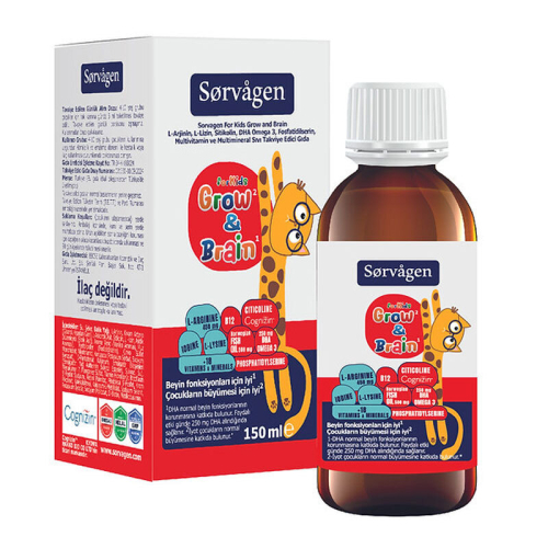 Sorvagen Grow and Brain For Kids Sıvı Takviye 150 ml - 1