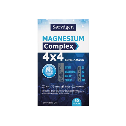 Sorvagen Magnesium Complex 4x4 Combination 60 Tablet - Sorvagen