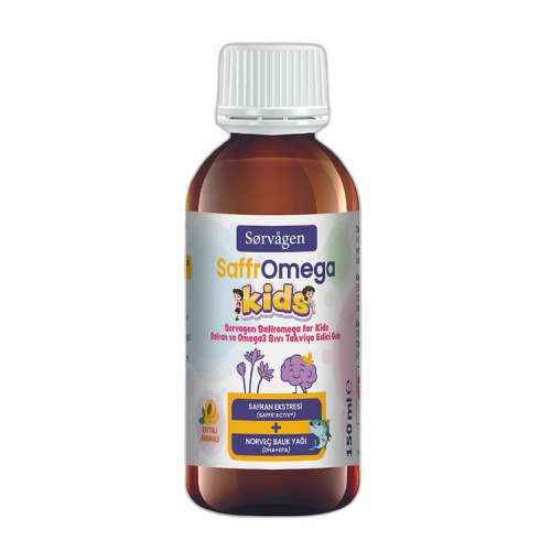 Sorvagen SaffrOmega Kids Sıvı Takviye Edici Gıda 150 ml - Sorvagen