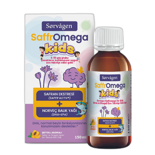 Sorvagen SaffrOmega Kids Sıvı Takviye Edici Gıda 150 ml - 2