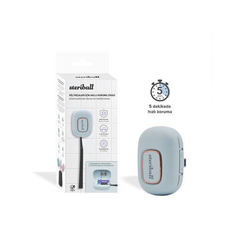 Steriball Diş Fırçaları için Akıllı Koruma Cihazı - Mavi - 3