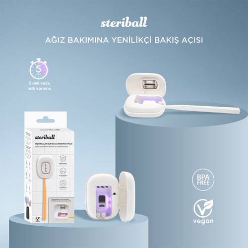 Steriball Diş Fırçaları için Akıllı Koruma Cihazı - Pembe - 9