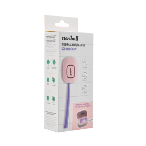 Steriball Diş Fırçaları için Akıllı Koruma Cihazı - Pembe - 3