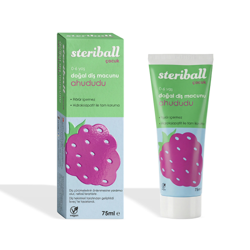Steriball Doğal Diş Macunu 75 ml - Ahududu - 8