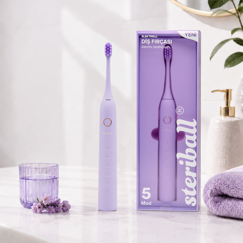Steriball Elektrikli Diş Fırçası - Lila - 5
