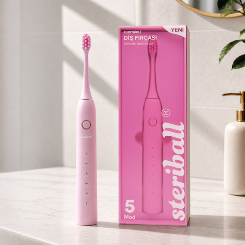 Steriball Elektrikli Diş Fırçası - Pembe - 13