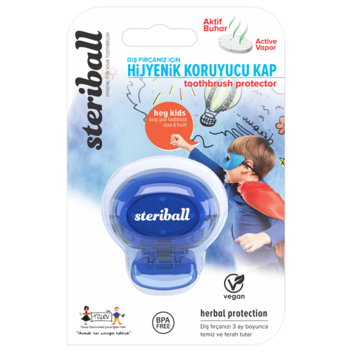 Steriball Hijyenik Diş Fırçası Koruma Kabı - Erkek - 6