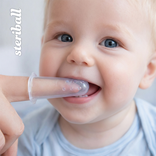 Steriball Hijyenik Silikon Parmak Fırça - 8