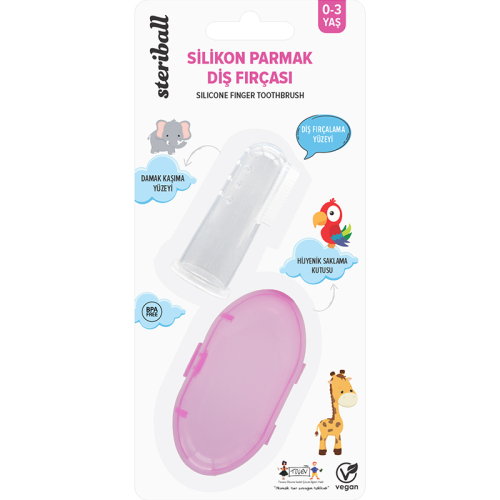 Steriball Hijyenik Silikon Parmak Fırça - 5