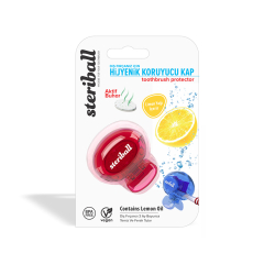 Steriball Kids Diş Fırçası Koruyucu Kap Kırmızı - 1